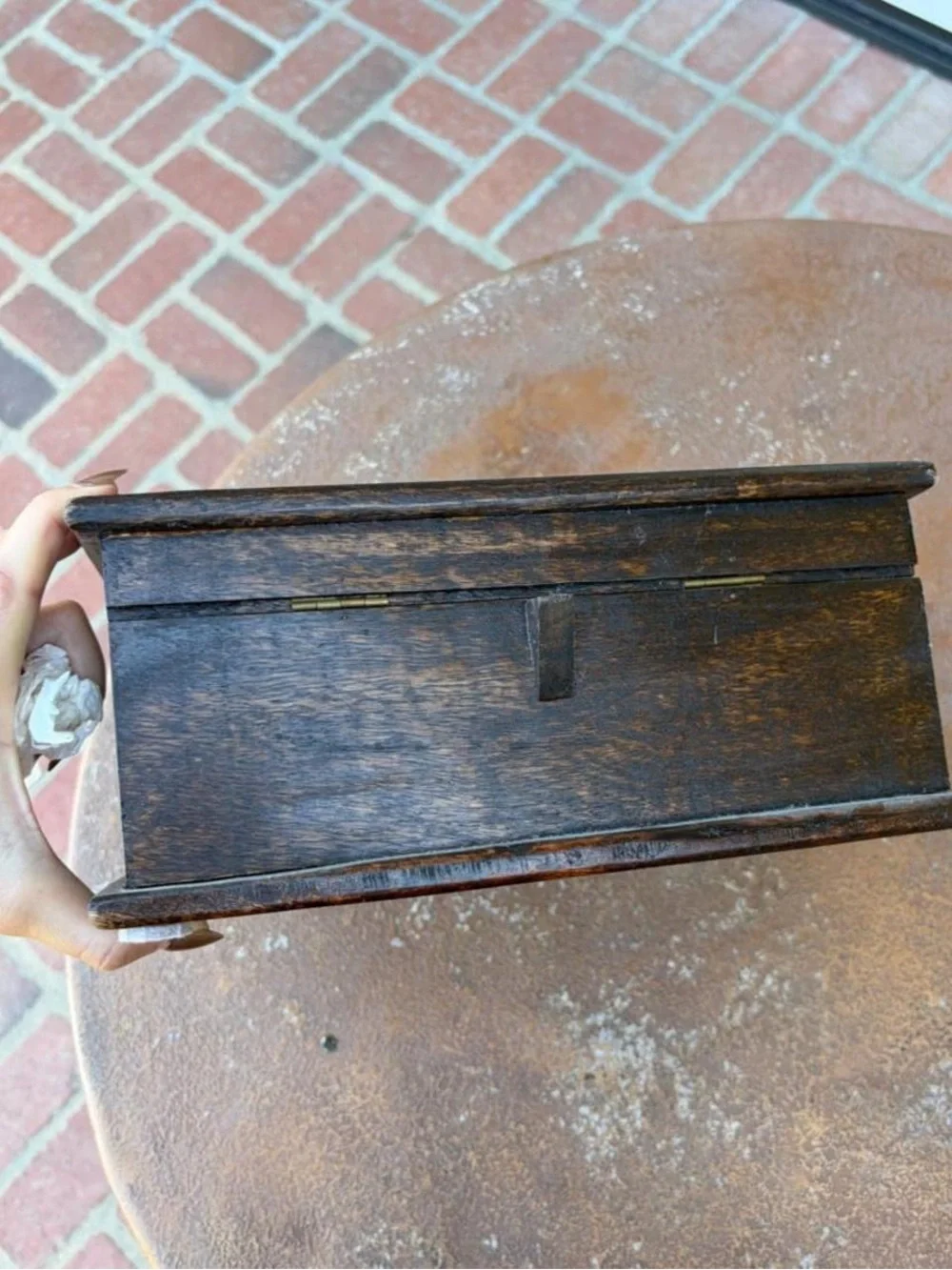 Beautiful World Market Hand Carved wooden Jewelry box